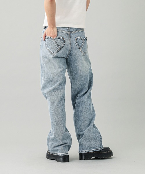 HEART POCKET DENIM PANTS（デニムパンツ）｜X-girl（エックスガール
