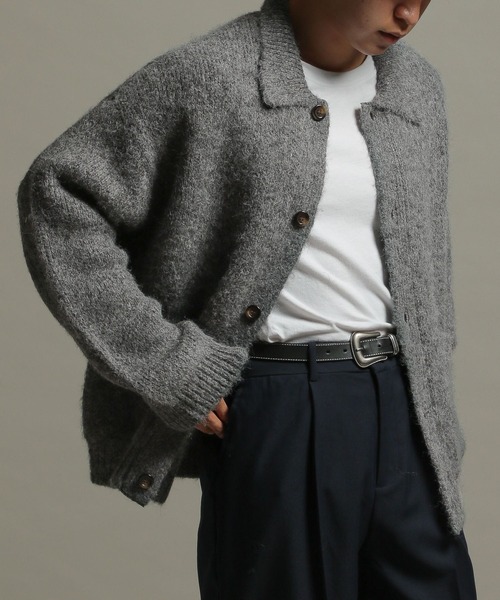 LURAKU（ルラク）の「【LURAKU】Shaggy Knit Polo Cardigan / シャギー