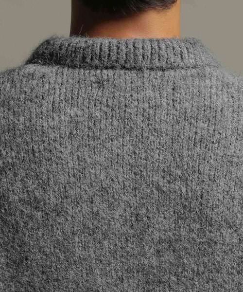 LURAKU（ルラク）の「【LURAKU】Shaggy Knit Polo Cardigan / シャギー