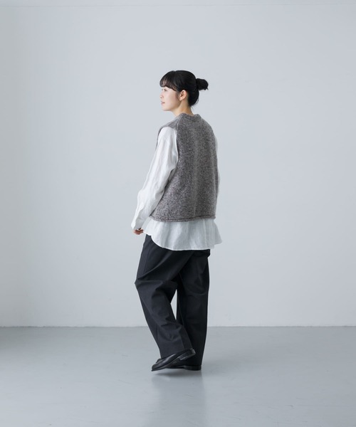 かぐれ（カグレ）の「カラーネップアルパカニットベスト（ベスト