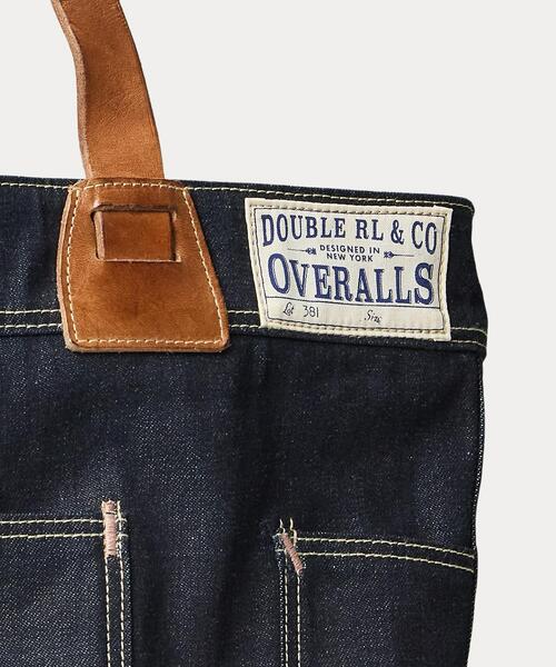 レザートリム インディゴ デニム トート（トートバッグ）｜RRL（ダブル