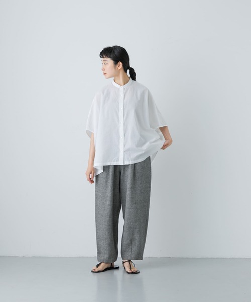 新品 今季 かぐれ コットンスクエアポンチョシャツ 2025年春夏