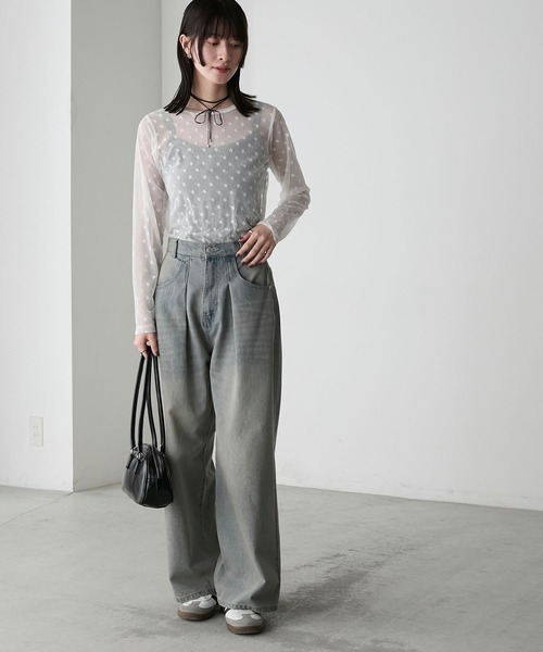 forksy.】フラワーチュールシアートップス forksy.│MONO-MART