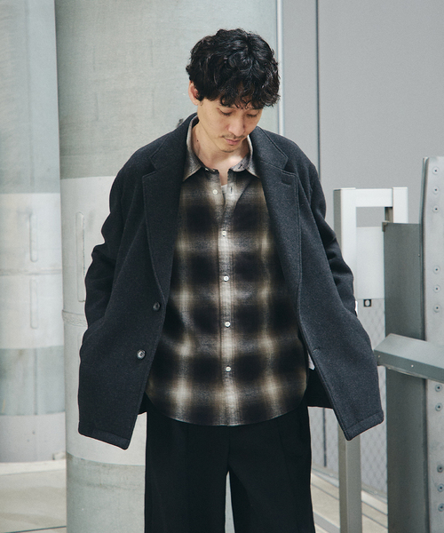 セール】S140 ウール モッサ オーバー ジャケット（その他アウター