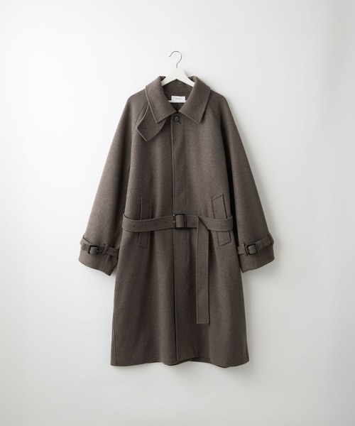SERACE】2way over melton soutien collar coat / 2wayオーバー