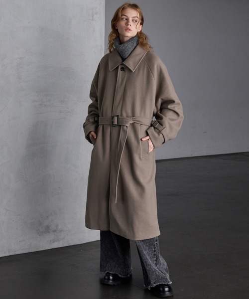 SERACE（セラス）の「【SERACE】2way over melton soutien collar coat