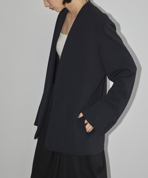 TODAYFUL（トゥデイフル）の「TODAYFUL Collarless Twill JK カラー