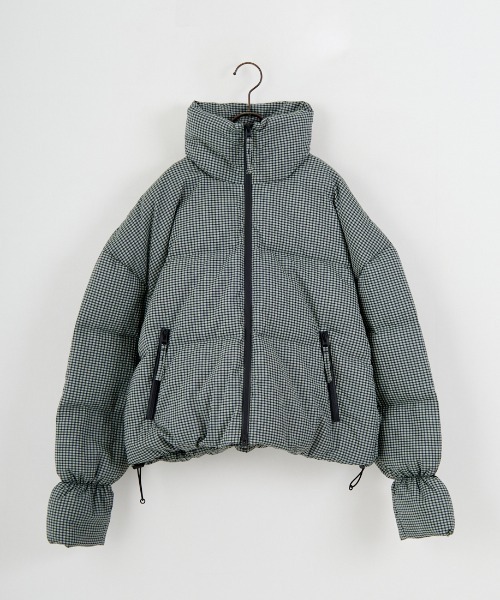TODAYFUL/トゥデイフル] CHECK DOWN JACKET チェックダウンジャケット