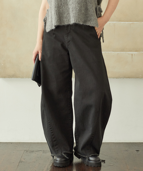 plage（プラージュ）の「《WEB限定追加》balloon tapeared パンツ