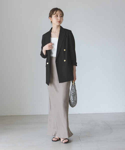 Noble（ノーブル）の「《追加》麻ストレッチピークドラペルダブル