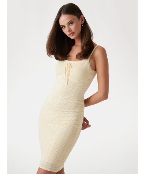 SL Pointelle Reina Dress ワンピース | GUESS(ゲス) JAPAN 公式