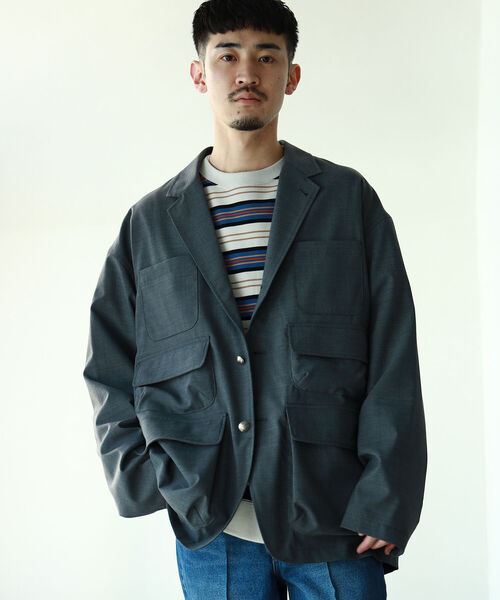 BEAMS（ビームス）の「BEAMS / 3ステップ ポケット ブレザージャケット