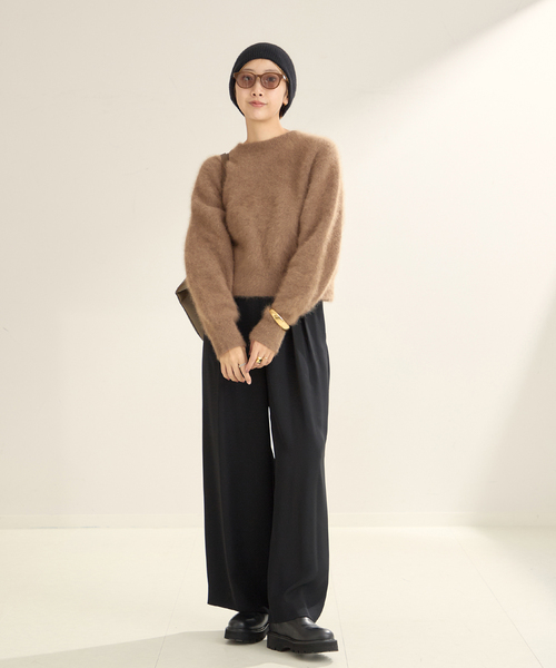 plage（プラージュ）の「Fur Back Open プルオーバー（ニット/セーター