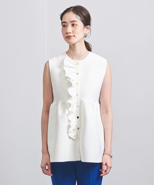 UNITED ARROWS（ユナイテッドアローズ）の「P フリル ニットベスト