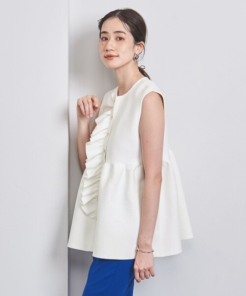 UNITED ARROWS（ユナイテッドアローズ）の「P フリル ニットベスト