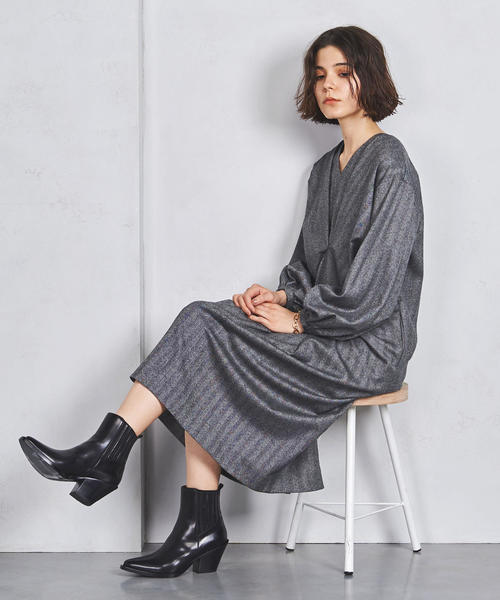 SARTORE スタッズウエスタンブーツ ブラウBB 37.5/24.5cm サルトル