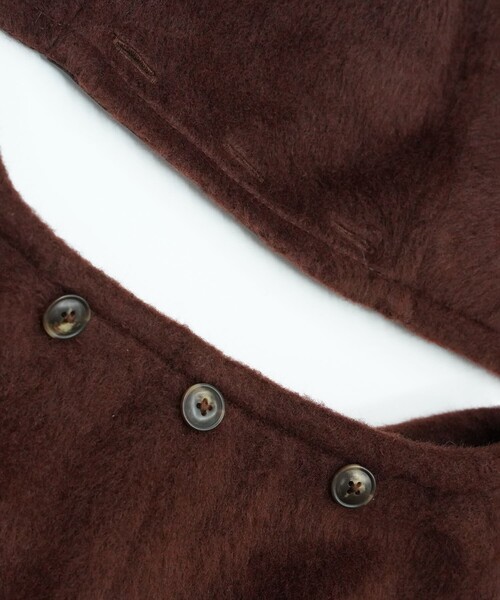 PINUE/ピヌエ】フード付きノーカラーコート（その他アウター