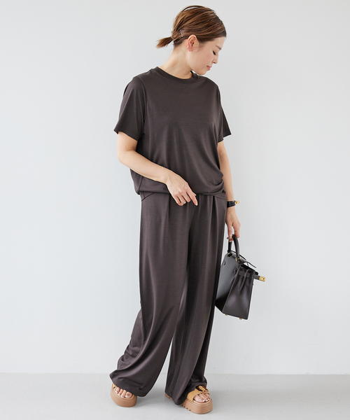 Prime wool jersey Tシャツ（Tシャツ/カットソー）｜Deuxieme Classe