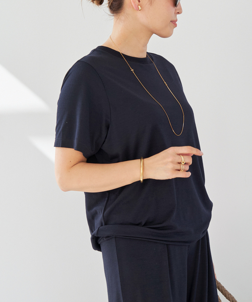 Prime wool jersey Tシャツ（Tシャツ/カットソー）｜Deuxieme Classe