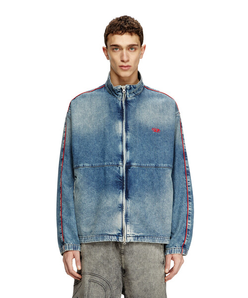 セール】メンズ ジップアップデニムジャケット D-KRAP-S2（デニム