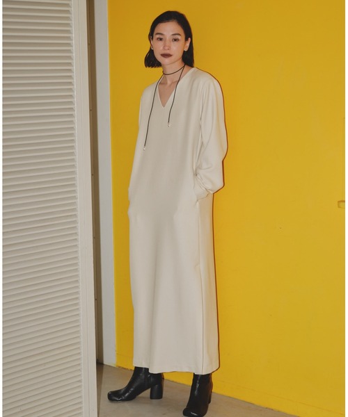 セール】Vneck Slit Dress（ワンピース）｜TODAYFUL（トゥデイフル）の