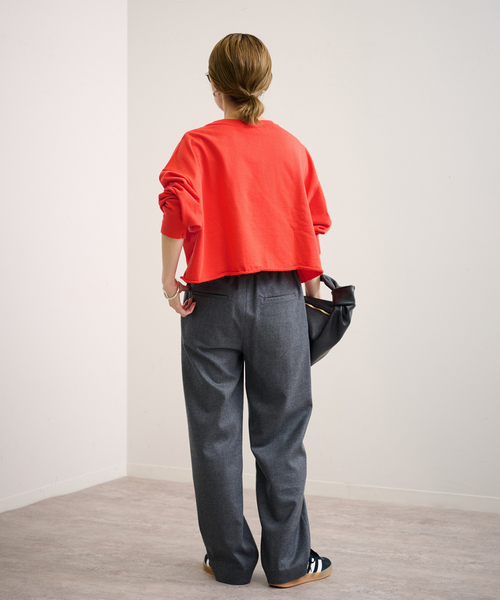 FRAMeWORK（フレームワーク）の「≪追加≫ミニ裏毛ショートスウェット