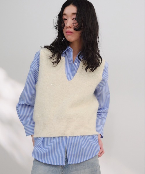 セール】スパンコールショートベスト（ベスト）｜Shelly island