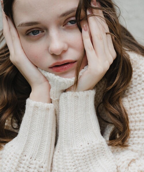 STUDIOUS（ステュディオス）の「【PINUE/ピヌエ】ポップコーンニット