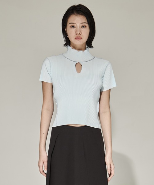 kotohayokozawa/コトハヨコザワ】HIGHNECK TINY TOP/ハイネック