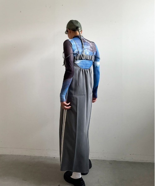 Ameri（アメリ）の「ELIZABETH STAINED GLASS SHEER TOP（Tシャツ