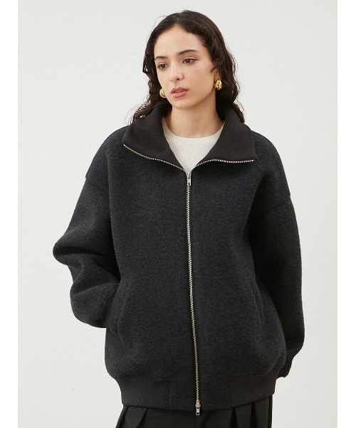 Mila Owen（ミラオーウェン）の「ボンディングダブルZIPブルゾン