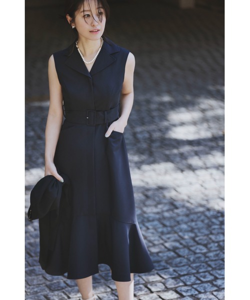 CELFORD（セルフォード）の「太ベルト付きワンピース（ワンピース