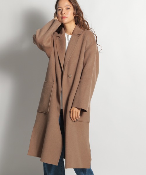 niko and（ニコアンド）の「ウール混リバーマキシチェスターコート