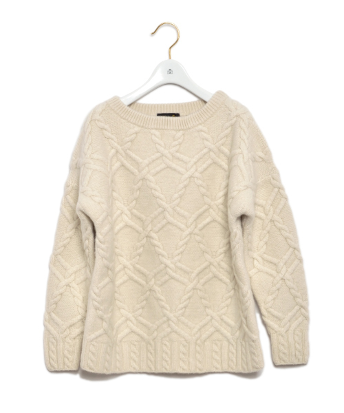 Drawer（ドゥロワー）の「Drawer F ウールカシミヤ ケーブルニット