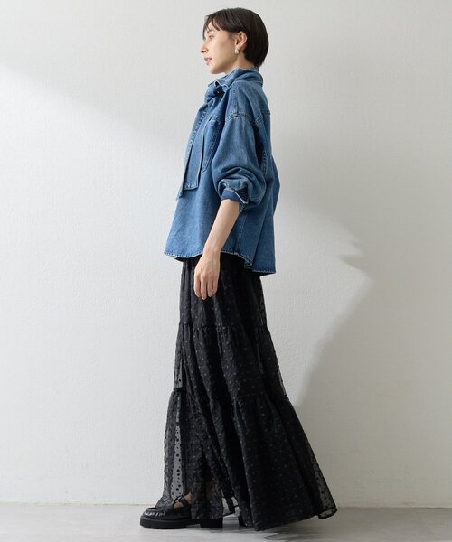 デニムボウタイシャツ（シャツ/ブラウス）｜Whim Gazette（ウィム