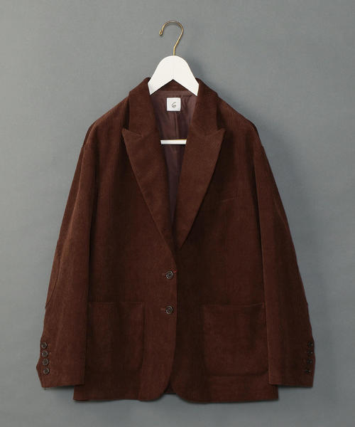 6（ロク）の「＜6(ROKU)＞CORDUROY JACKET/ジャケット（テーラード