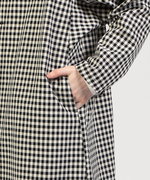 CABaN コットン ギンガムチェック スタンドカラーコート（その他