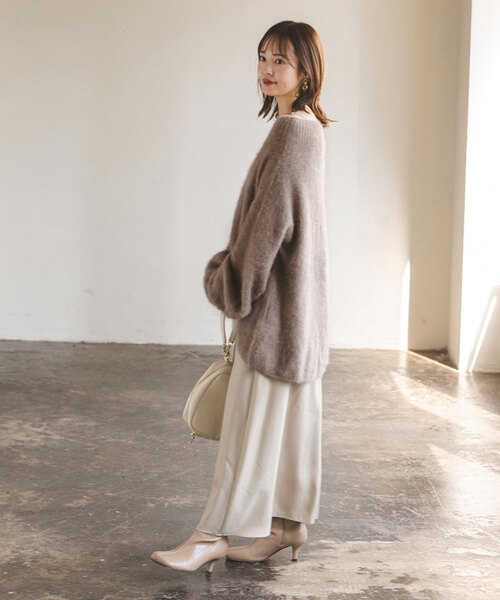 Noble（ノーブル）の「ファーニットオフショルプルオーバー（ニット