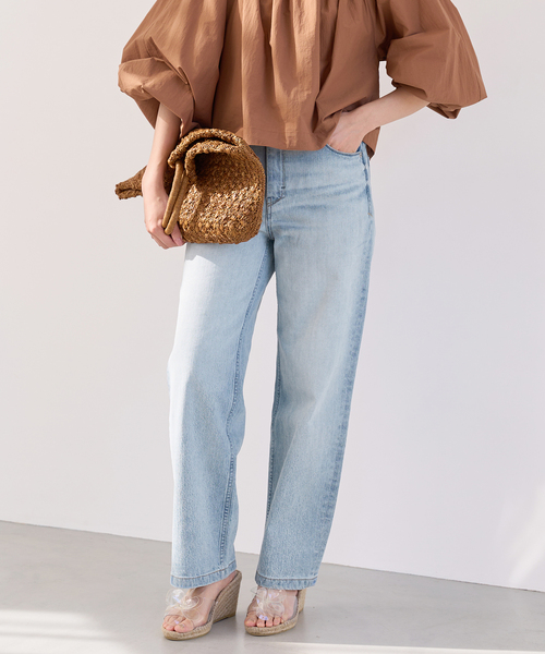 YANUK/ヤヌーク】別注 LILITH ワイドストレートデニム（デニムパンツ