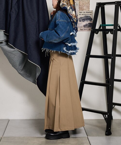 etsinta/エシンタ】バックフリルデニムジャケット（デニムジャケット