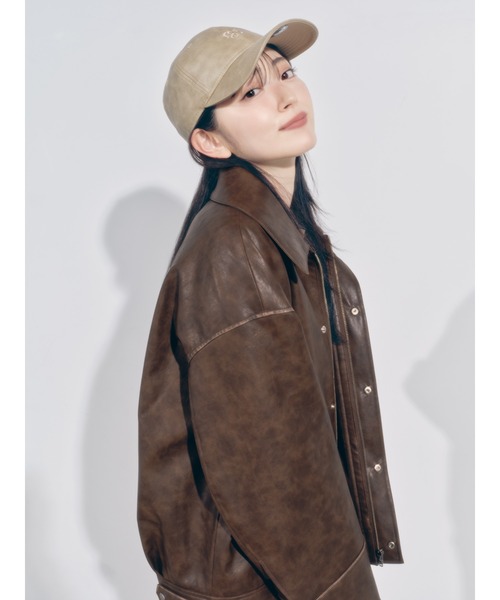 SNIDEL（スナイデル）の「フェイクレザーブルゾン（ブルゾン）」 - WEAR