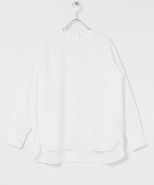 コットンクルーネックプルオーバーシャツ（シャツ/ブラウス）｜かぐれ