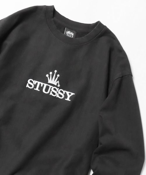 STUSSY/ステューシー GLAMOUR PIG. DYED CREW スウェット ワンポイント