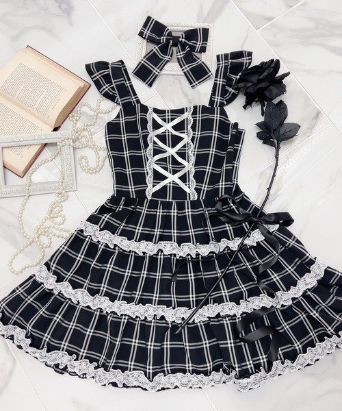 MA*RS（アメーバーマーズ）の「チェックキャミワンピース（ワンピース