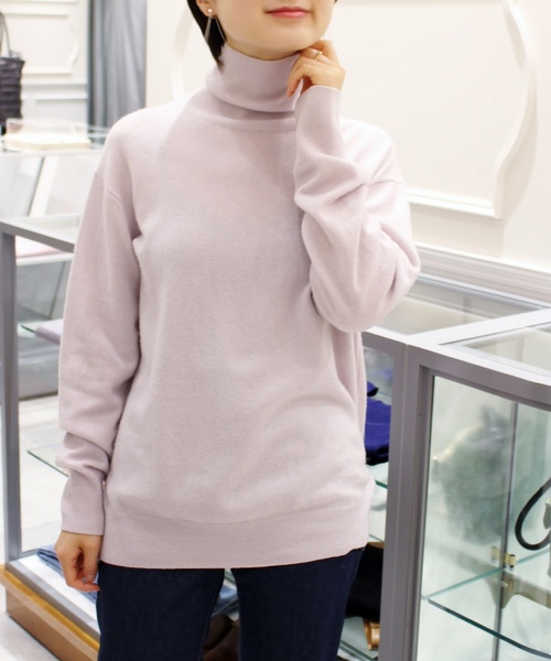 plage（プラージュ）の「Cashmere タートルネックプルオーバー