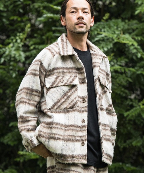 セール】mj9410- Check Shaggy CPO Jacket CPOジャケット（ミリタリー