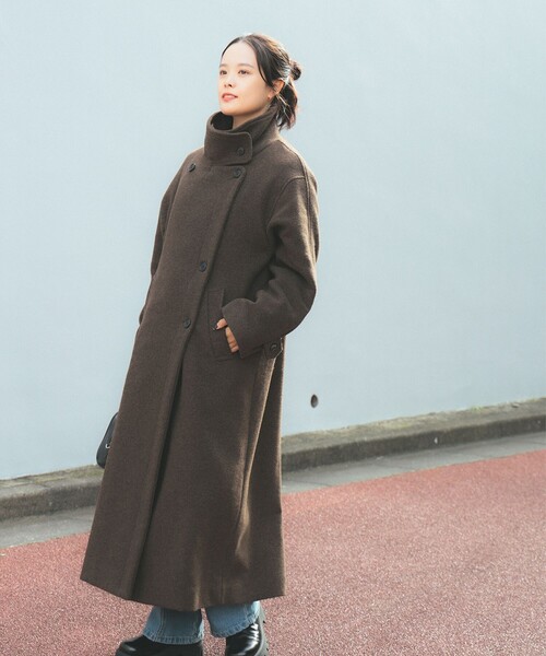 Ray BEAMS（レイビームス）の「モッサ スタンドカラー コート（その他