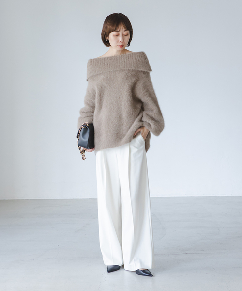 Noble（ノーブル）の「【NOBLE×L'AUBE BLANC】FOX/カシミヤオフ