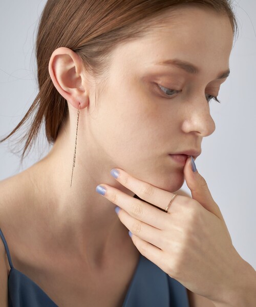 スエッジチェーン コンビ ピアス（ピアス（両耳用））｜ete（エテ）の