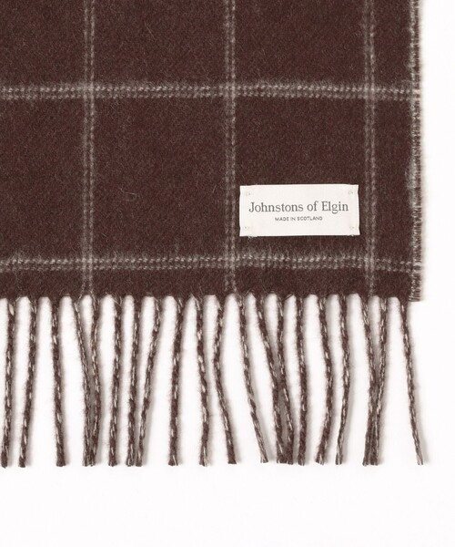 Johnstons of Elgin / カシミヤ リバーシブル チェック マフラー